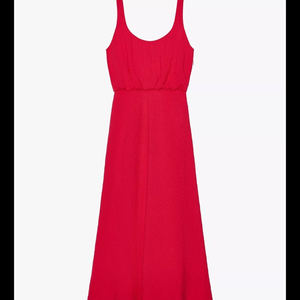 Zara Red Sleeveless Dress